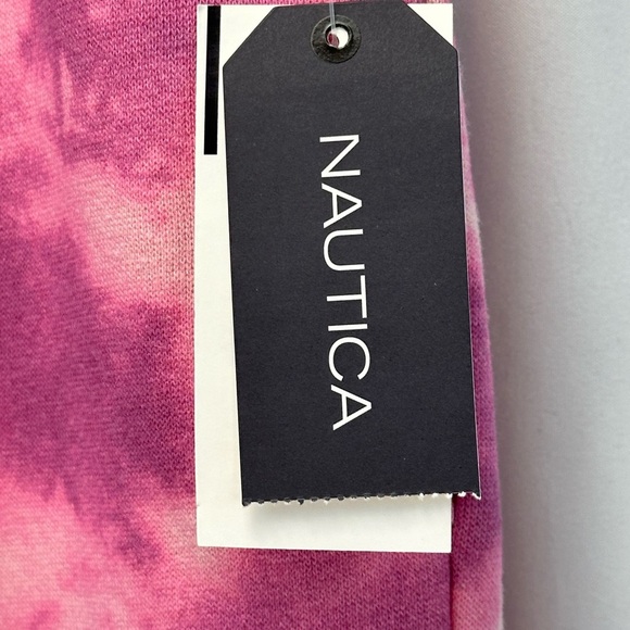 Nautica Girls Drawstring Elastic Waist Pink Camo Print Lounge Jogger Pants - XL - Picture 7 of 8